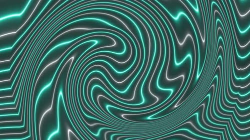 Abstract Neon Glowing Swirling Lines Loop Background