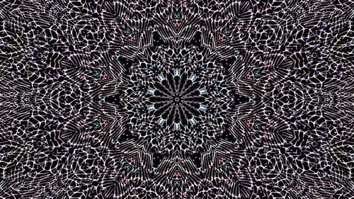 abstract lines colorful light color shining dots round shape black background