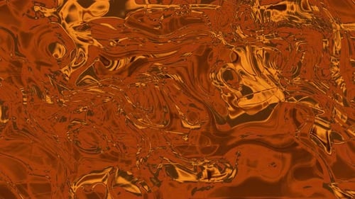 Golden Orange Abstract Fluid Metallic Liquid Motion Background