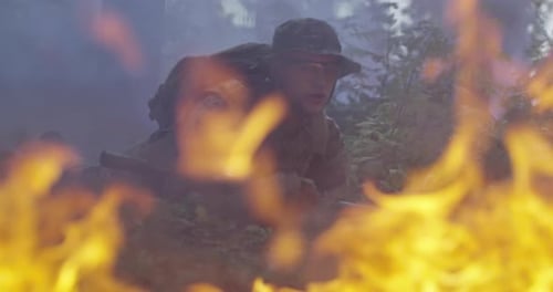 Soldats des forces spéciales en action