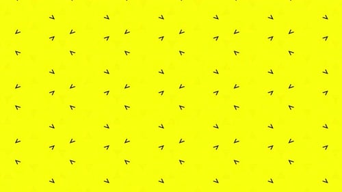 Animated Geometric Star Pattern Loop on Yellow Background