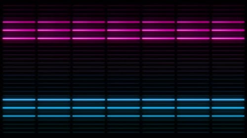 Sequenced Light Tube VU Meter Wall Loop