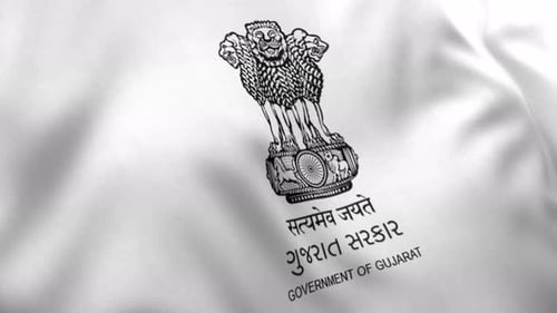 Gujarat Flag (India) - 4K