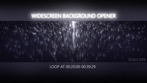 Abstract Falling Digital Particles Background Opener