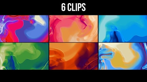 Dynamic Abstract Fluid Color Background Motion Graphics Pack