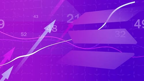 Trading Financial Background Solana Pump