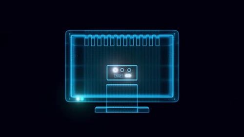 Lcd Led Tv Rotating Hologram 4k