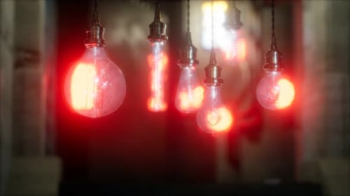 Old Retro Vintage Incandescent Light Bulb