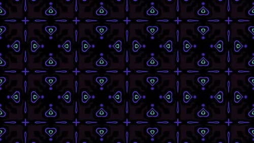 Abstract Morphing Kaleidoscope Pattern Background Animation