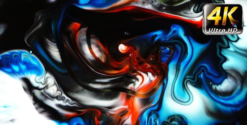 Abstract Colorful Paint Ink Spread Explode 18