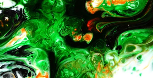 Peinture Colorée Abstraite Spread Explode 19