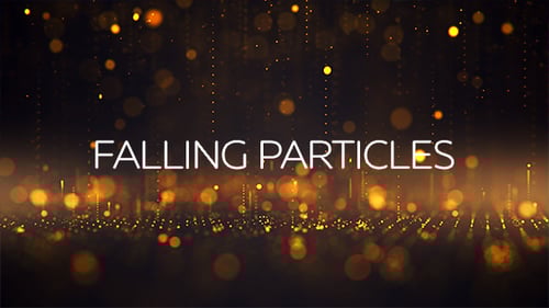 Golden Shimmering Falling Particle Background Loops