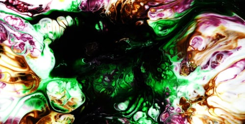 Peinture Colorée Abstraite Spread Explode 27