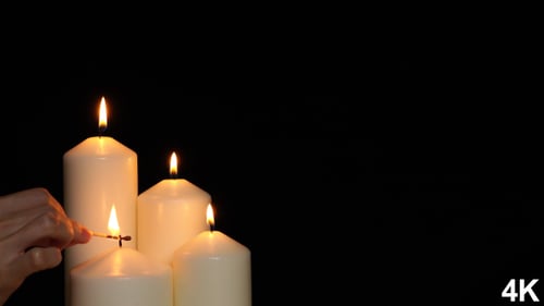 White Candles Burn