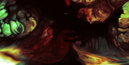 Abstract Colorful Paint Ink Spread Explode 6