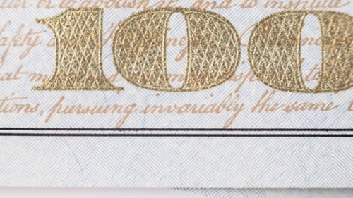 Fragment de cent dollars américains
