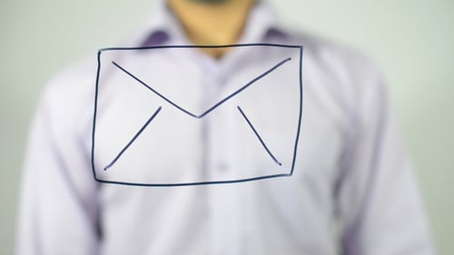 Post Letter, Illustration on Transparent Screen