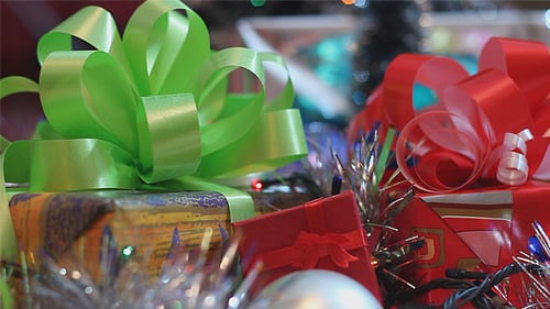 Cadeaux de Noël lumineux