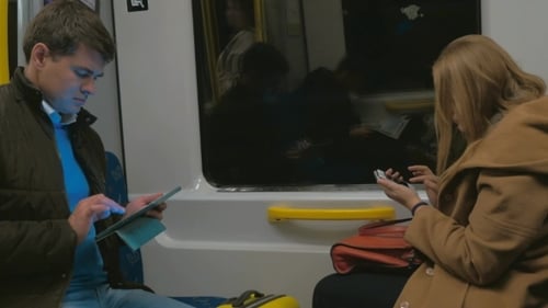 Passengers Of Stockholm Subway With Gadgets