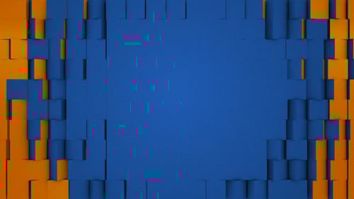 Dynamic Geometric Cubes Video Transition