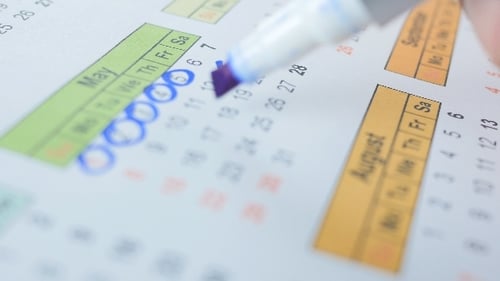 Le numéro du calendrier de mai