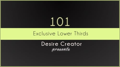 Clean Minimal Lower Thirds Pack for Video Projects