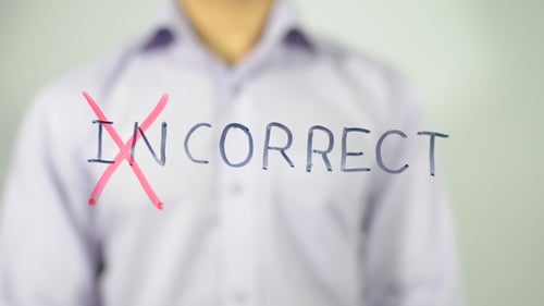 Word Incorrect Cross Out