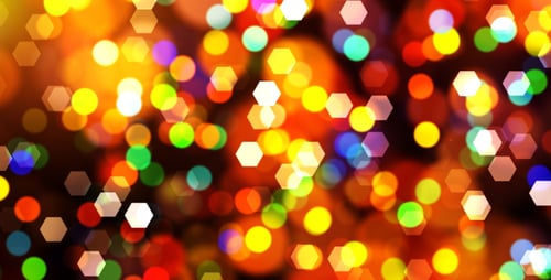 Colorful Bokeh Lights Shifting Celebration Background Loop