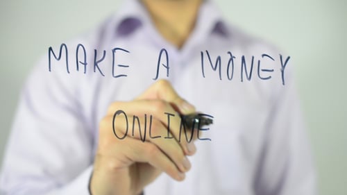 Arm Writes Make A Money Online Message