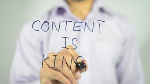 Writing Content is King on Glass Surface