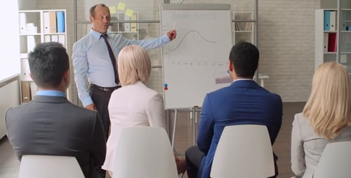 Business People in Meeting During Corporate Presentation