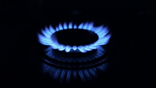 Blaue Gasflamme