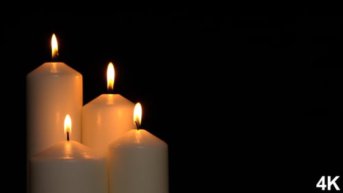 Burning White Candles