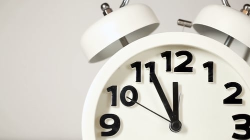 White Alarm Clock