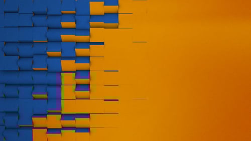 Geometric Cube Block Transition