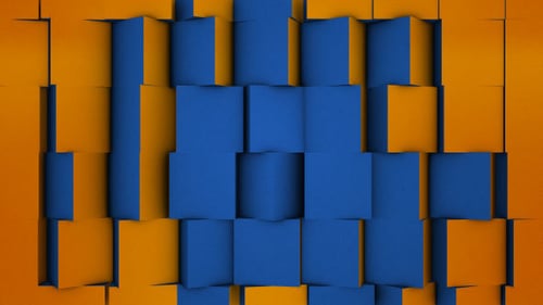 Geometric Rotating Cubes Transition