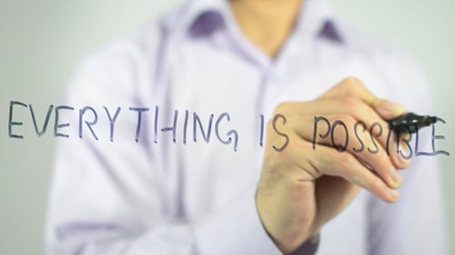 Writing Everything Is Possible On Clear Surface