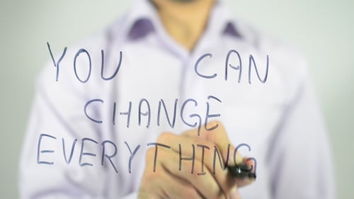 Message on Glass: You Can Change Everything