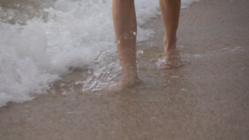 Walking On Beach