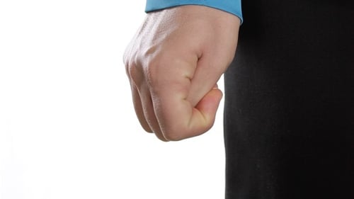 Hand Opens and Closes Making a Fist