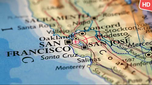 Detailed Map Displaying San Francisco Location