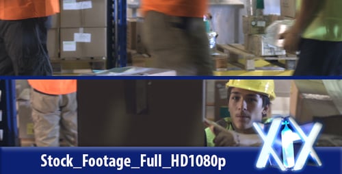 Workers In Warehouse Preparing Goods For Dispatch