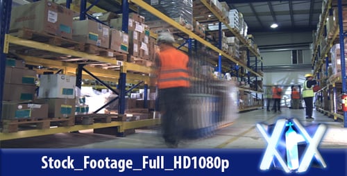 Workers In Factory Warehouse