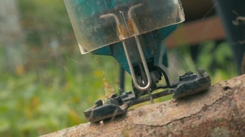 Chainsawing Small Log