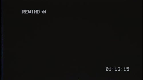 Videocassette recorder VCR or VHS Rewind for overlay