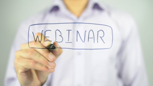 Webinar, Writing on Transparent Screen