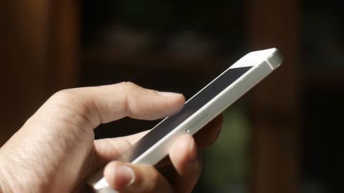 Using Smartphone Morning
