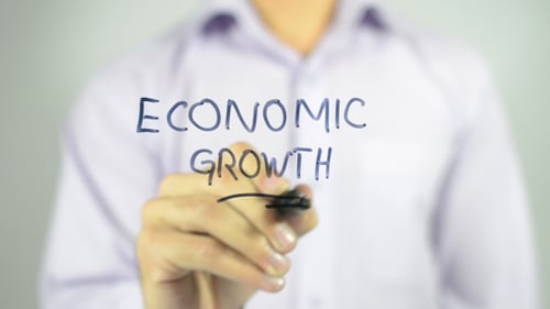 Writing Economic Growth on Glass Surface