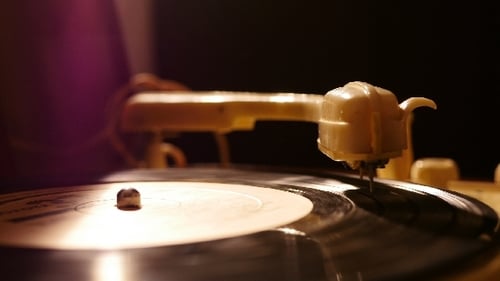 Old Vinyl Record Violett Soft