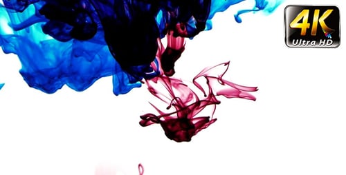 Abstract Ink Paint Art Blend Colorful Splash 4